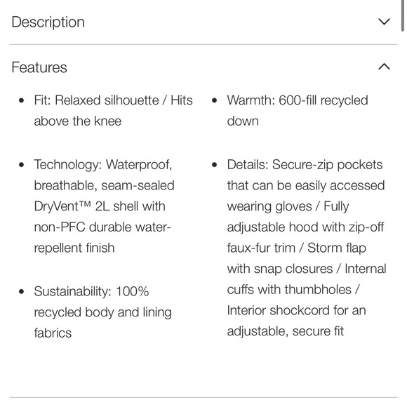 The North Face Dark Charcoal Gray Winter Coat - Picture 8 of 8